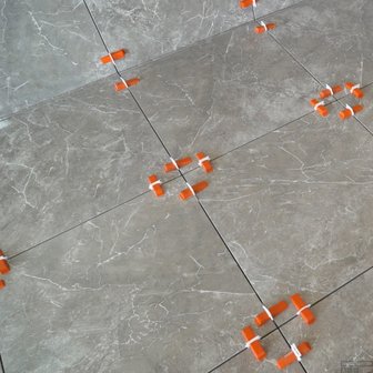 Tile Leveling Wiggen 100 Stuks Oranje Zwart