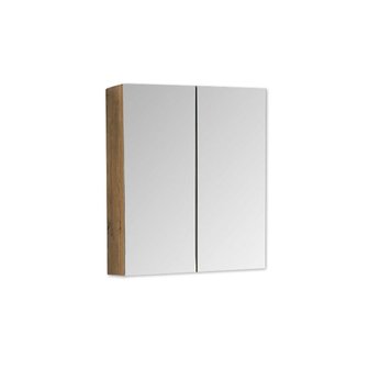 Spiegelkast Fentini 60x70x16cm Mat Eiken Spaanplaat