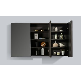 Spiegelkast Fentini 120x70x16cm Mat Grijs Spaanplaat 