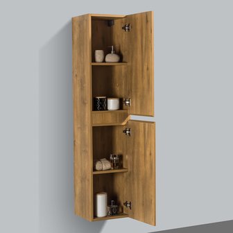 Badkamermeubel Set Florence Hangend Mat Eiken 