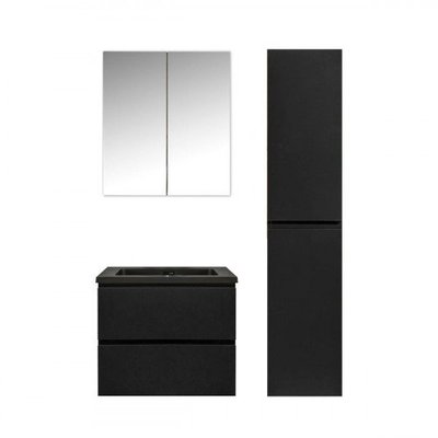 Badkamermeubel Set Florence Mat Zwart