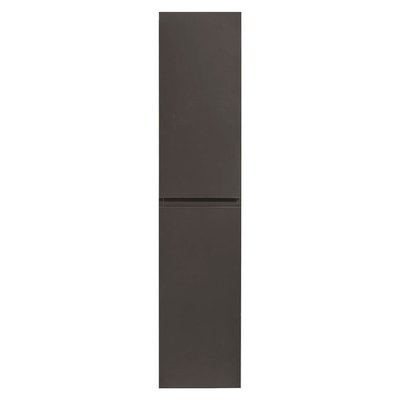 Badkamerkast Florence Hangend 160x35x35cm Spaanplaat 2 Deuren Mat Grijs Softclose Greeploos