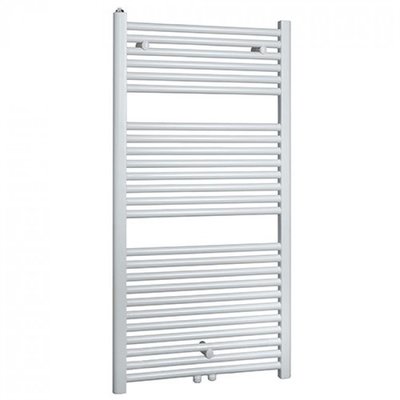 Designradiator Vicenza 120x60cm 830 Watt Glans Wit Middenonderaansluiting
