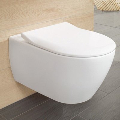 Hangend Toilet - Villeroy en Boch Subway 2.0 Directflush – Wandcloset diepspoel met Slimseat Zitting Softclose en Quick Release wit