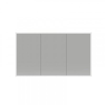 Spiegelkast Cinco 120x70x13cm Aluminium Geintegreerde LED Verlichting Sensor Lichtschakelaar Stopcontact Glazen Planken