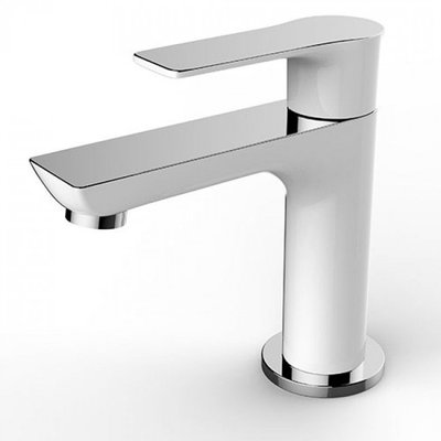 Toiletkraan Rondo Laag Rond Chroom/Wit
